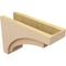 Ekena Millwork 8"W x 24"D x 16"H Classic Rivera Rough Cedar Woodgrain TimberThane Corbel, Primed Tan CORUR08X24X16RIVRCPR - alternate 4